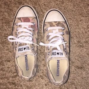 Tan Camo Converse